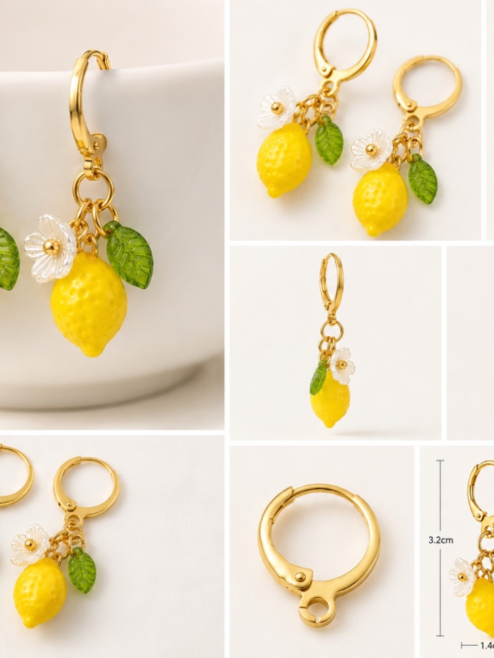 Lemon Drop Earrings - Picture 3 of 5